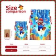 thumbnail image 3 of Zufioo Mario Print Christmas Drawstring Gift Bags, Holiday Party Packaging Bags, Suitable for Holiday Gift Decorations-Medium, 3 of 7