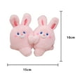 thumbnail image 2 of A Pair Plush Magnetic Keychain Kawaii Couple Attraction Bunny Keychain Easter Valentines Day Gift Novel Magnet Backpack Pendant, 2 of 8