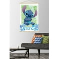 thumbnail image 2 of Disney Lilo and Stitch - Flowers Wall Poster with Wooden Magnetic Frame, 22.375" x 34", 2 of 5