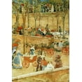 thumbnail image 2 of Prendergast, Maurice Brazil 11x14 Gold Ornate Wood Framed with Double Matting Museum Art Print Titled - Afternoon Pincian Hill, 2 of 4