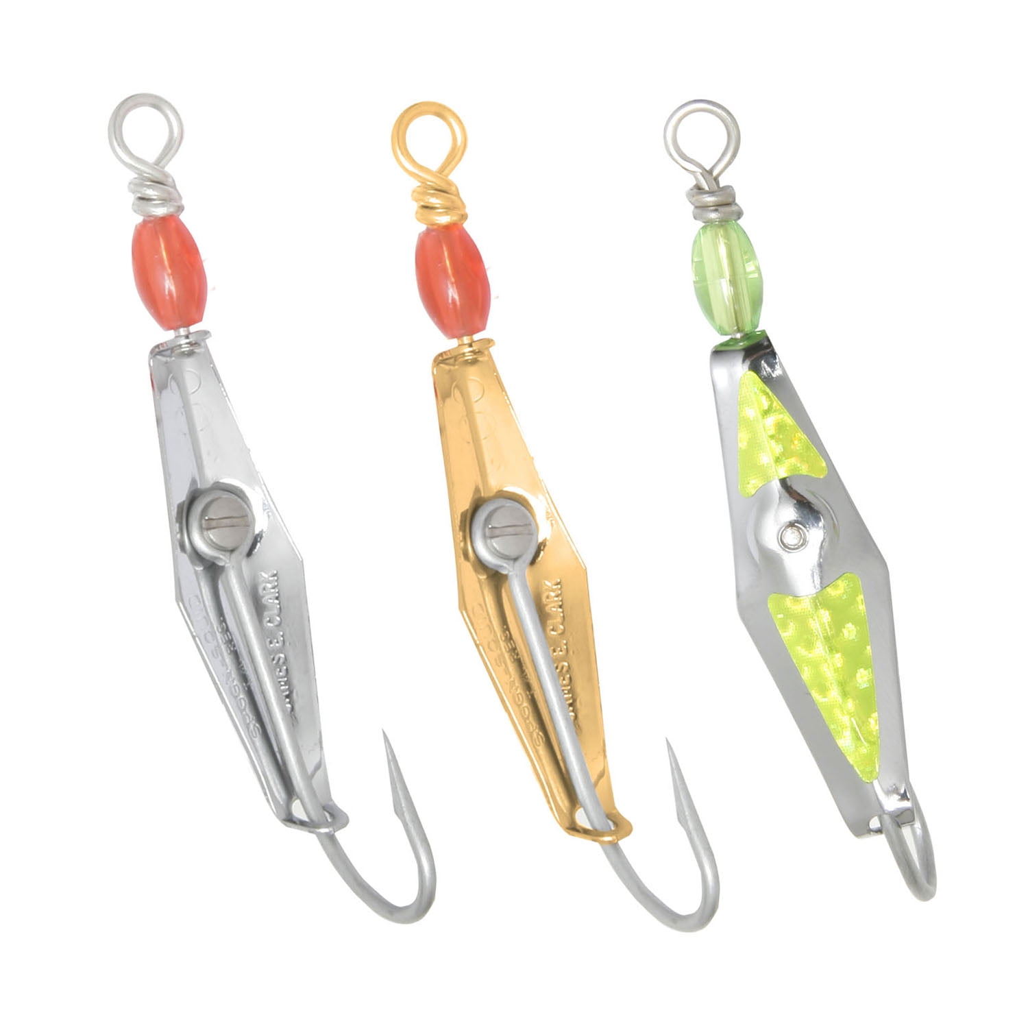 Clarkspoon Saltwater Spoon 3'' #00 Chrome 3pk