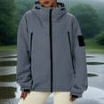 thumbnail image 4 of ZQUUVOU Women's Raincoats Lightweight Waterproof Windproof Jacket Adjustable Windbreaker Rain Jackets Hooded with Pockets Gray, 4 of 8