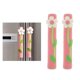 thumbnail image 4 of Juego de 2 fundas para manija de refrigerador de doble puerta de cocina, resistentes a las manchas de microondas Rosa, 4 of 9
