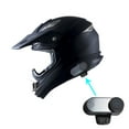 thumbnail image 1 of 1Storm Adult Motocross Helmet Off Road MX BMX ATV Dirt Bike Mechanic HGXP14B + Motorcycle Bluetooth Headset: Matt Black, 1 of 9