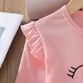 thumbnail image 6 of Ketyyh-chn99 Long Sleeve Big Girls Shirts Toddler Girls Ribbed Ruffle Tops Stylish Long Sleeve Shirts For Kid Size for 130,Pink, 6 of 9