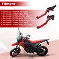 thumbnail image 4 of Unique Bargains Motorcycle Short Brake Clutch Levers for Honda CRF250L Rally Motorbike Handlebar Brake Lever for Honda CRF300L Rally Aluminum Alloy Red 1Pair, 4 of 7