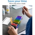 thumbnail image 6 of Extra Large Weekly Pill Organizer 2 Times a Day - XXL Pill Case AM PM - Jumbo Big Pill Box 7 Day Oversized Vitamin Organizer Huge Medicine Supplement Dispenser Rainbow, 6 of 9