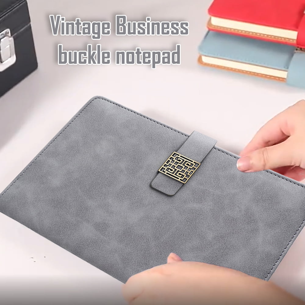 1pc Vintage Pu Leder Feder mäppchen Buch Notebook elastische