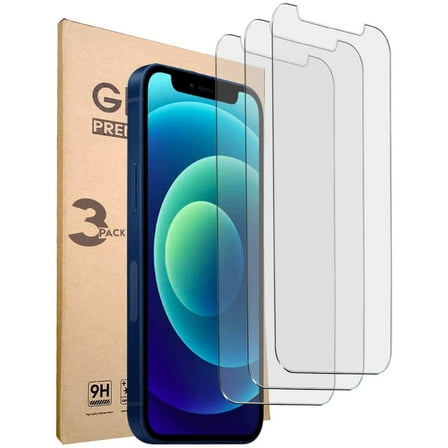 (3 PACK) iPhone 12 Mini Screen Protector - (5.4 Inch) Tempered Glass Screen Compatible with Apple iPhone 12 Mini (2020)
