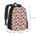 thumbnail image 2 of Daiia Red Ladybugs Backpack for Men and Women -Durable Backpack Large Capacity, Water-Resistant Bag with Adjustable Straps and Laptop Compartment, 2 of 7