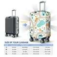 thumbnail image 6 of Disketp Hand Drawn Cars Trucks Buses And Roads Elastic Travel Luggage Cover Travel Suitcase Protective Cover For Trunk Case Apply To 18''-32'' Suitcase Cover (Luggage not included)-Small, 6 of 9