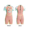 thumbnail image 3 of Niños traje de neopreno traje traje de buceo traje de buceo con una sola pieza llena de rotura de cuerpo completo traje de surf resistente al desgaste para niñas jóvenes adolescente niño niño s 2mm Inevent OD003637-01, 3 of 7