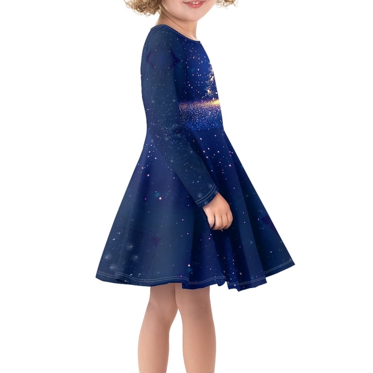 preppy winter dresses Disnimo Blue Christmas Dress Kids Christmas Tree Dress Girls 13-14 Long Sleeve for Girls Long Sleeve Knee Length Dresses Kid Dress Kids Size:Taille:L Cheap Plus Size Dresses No more tugging and Women White Cotton Asymmetrical
