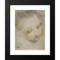 thumbnail image 2 of Federico Barocci 11x14 Black Modern Framed Museum Art Print Titled - Head of a Girl, Study for a Figure in the Madonna Del Popolo Altarpiece in The&nbsp;Uffizi (ca.&nbsp;1575-79), 2 of 5