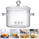 thumbnail image 5 of Olla de vidrio transparente para fideos, olla de vidrio para estofado con doble asa, recipiente para sopa, 5 of 6