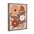 thumbnail image 3 of Neutral Tones Flower Shapes Botanical & Floral Graphic Art Luster Gray Framed Art Print Wall Art, 3 of 6