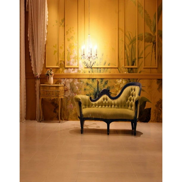 ABPHOTO Polyester Vintage Living Room Sofa Photography Backdrops Photo