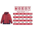 thumbnail image 3 of MGEOY Boys Girls Hooded Rain Jackets Waterproof Rain coats Windbreaker for Kids Lightweight Jackets, 3 of 7