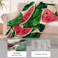thumbnail image 5 of Watermelon Blanket for Kids Women Girls, Flannel Watermelon Blankets Gifts, Palm Watermelon Throw Blanket for Sofa Couch Bed Living Room Soft Warm Cozy Watermelon Decor 80" x 60", 5 of 6