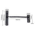 thumbnail image 2 of Cadenas para puertas, Cerradura de cadena para puerta antirrobo, Cerradura de pestillo de puerta con cadena de seguridad confiable de acero inoxidable Ideal para hotel en casa(Negro), 2 of 5