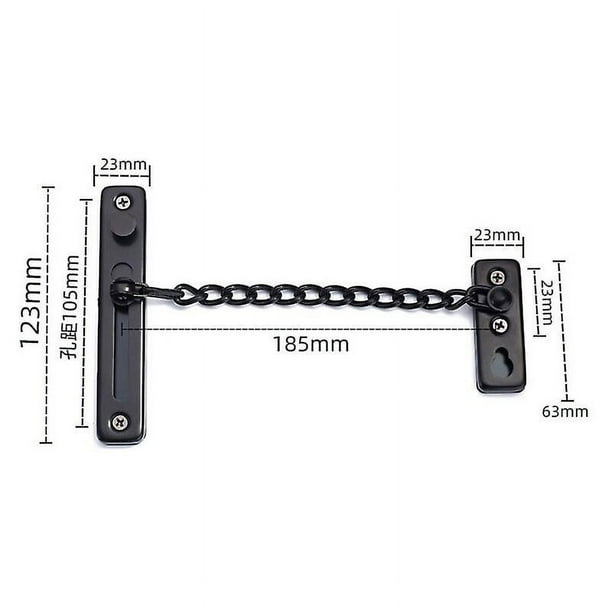 DEKIKA Cadena De Seguridad Para Puerta, Cerradura De Puerta, Pestillo Con Resorte, Cerradura Deslizante Para Puerta Interior, Cerradura De Puerta Corrediza, Cerradura De Puerta De Perno Deslizante, Herrajes De Botón Para