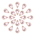 thumbnail image 1 of Unique Bargains 20Pack Teardrop Sew on Rhinestone - 13x8mm Glass Teardrop Crystal Rhinestones in Gold Prong Setting (Pink), 1 of 7