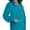 Teal Blue, variant on Adar Universal Round Neck Warm-Up Jacket (Available in 39 Colors)