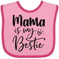 thumbnail image 3 of Inktastic Mama is My Bestie Boys or Girls Baby Bib, 3 of 4