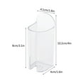 thumbnail image 3 of Toothbrush Holders For Bathroom No Punch Wall Mount Adhesive Toothbrush Storage Base Organizer Space Saving Design For Sink Area Toothbrush Organizer, 3 of 4