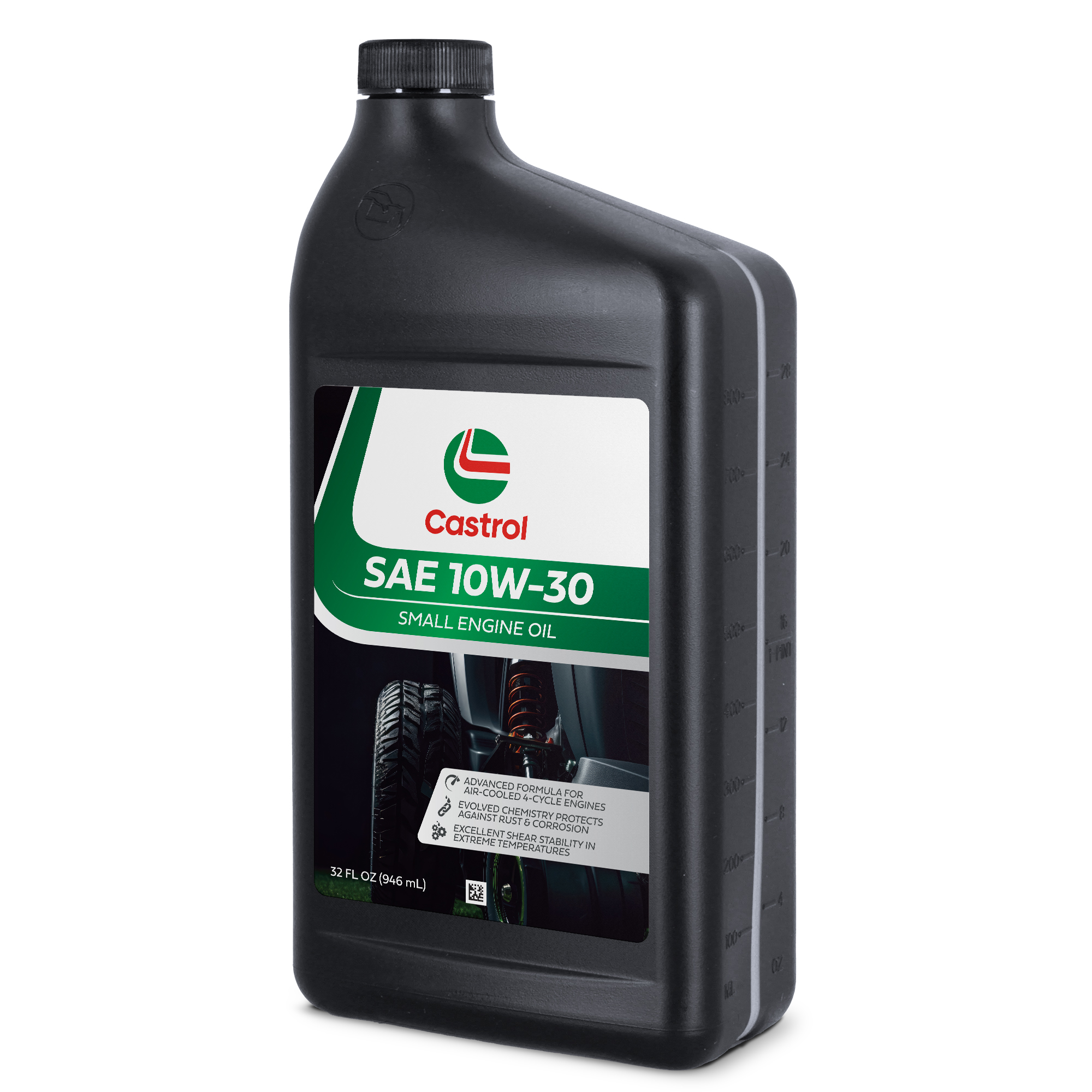 Castrol SAE 10W-30 Small Engine Oil For 4-Cycle Engines  Protects Against Rust & Corrosion  Suitable for Lawn Mowers and Outdoor Power Equipment  Case of 12 (1qt)