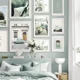 thumbnail image 5 of Cuadro sobre lienzo con diseño de arco de paisaje urbano nórdico, cuadro de hojas de eucalipto, póster con árbol verde y coche, pintura de arte de pared para decoración del hogar, 5 of 5