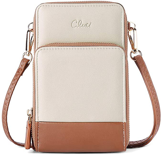 CLUCI Small Crossbody Bag for Women Leather Cellphone Shoulder Purses Fashion Travel Designer Wallet 