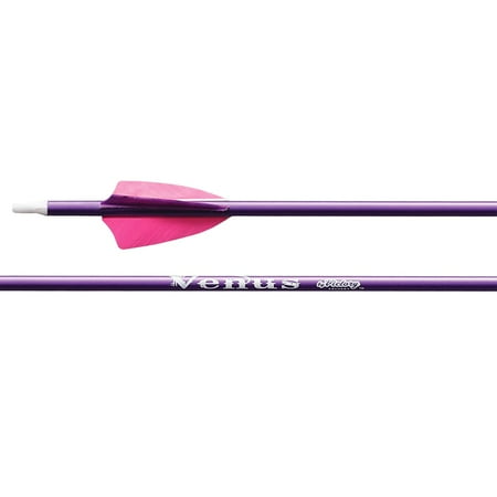 Victory Archery Venus Youth Arrows 29 600 Spine Purple Feather Fletched 3 Pack Compatible with Compound and Recurve Bows (YGPP-600FF2GP-3)