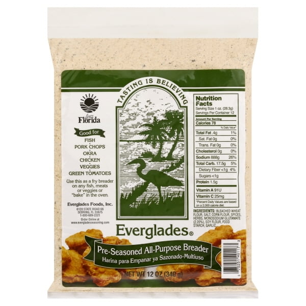 Everglades Pre-Seasoned All-Purpose Breader, 12.0 OZ