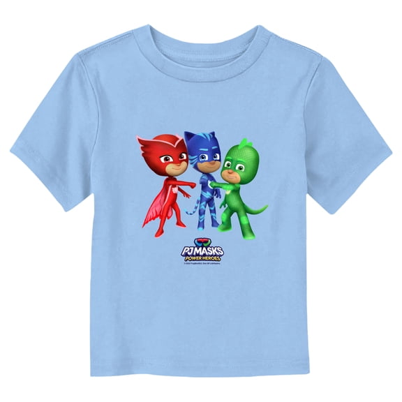 Toddler's PJ Masks Main Heroes Graphic Tee Light Blue 2T