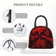 thumbnail image 4 of Balery The Red Head Skull Bolsa de Almuerzo para Mujeres, Caja de Almuerzo, Bolsa de Almuerzo Pequeña Impermeable, Tote de Almuerzo Reutilizable con Gran Capacidad, 4 of 6