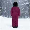 thumbnail image 6 of Big Girls Snow Suit - Boys One Piece Ski Suits - Kids Waterproof Winter Warm Windproof One Piece Snowsuits Overalls for Skiing Outerwear, 6 of 7