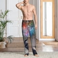 thumbnail image 3 of Cauagu Elephant Fireworks Celebration Mens Pajama Pants Sleep & Lounge Pants,PJ Bottoms with Pockets-Large, 3 of 7