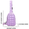 thumbnail image 4 of LHSHIDU Sling Bag Puffy Crossbody Purse for Women Fanny Pack Chest Bag Puffy Waist Bag, 4 of 6