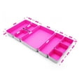 thumbnail image 7 of Welaxy desk drawer organizers tray dividers felt storage bin sturdy soft for office suppliers entryway catchall key holder makeup crafts pens decluttering 8-piece gift solution for mom(‎hot pink), 7 of 7