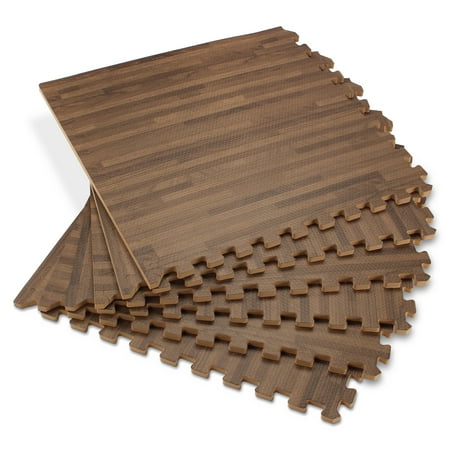 Forest Floor 5 8 Thick Printed Wood Grain Interlocking Foam Floor