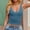 Light Blue, variant on FRSASU Women's Floral Lace V-Neck Tank Top Casual Summer Hollow Out Sleeveless Tops White