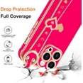 thumbnail image 4 of IPhone 14 Pro Max Case, Cute Love-Heart Plating, Bling Silicone, Camera Lens Protection, Shockproof Bumper for Women & Girls (6.7"), 4 of 7
