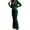 Green, variant on Women's Y2K Velvet Tracksuit Two Piece OutfitS Zip‑Up Hooded Crop Jacket High Waist Flare Pants Soft Velour Casual Athletic Street Sets Wine