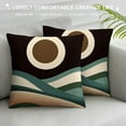 thumbnail image 3 of GOSMITH Abstract Bohemian Sun Moon Sunrise Sunshine Decorative Throw Pillow Covers, Modern Pillow Cases Cushion for Bedroom Girls Room, Boho Nature Landscape Gifts for Girls Women, 3 of 5