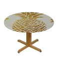 thumbnail image 3 of JEUXUS  Fruits Pineapple Round Table cover,Waterproof Table Cloth with Edges Table Cover Kitchen Picnic Party, 3 of 7