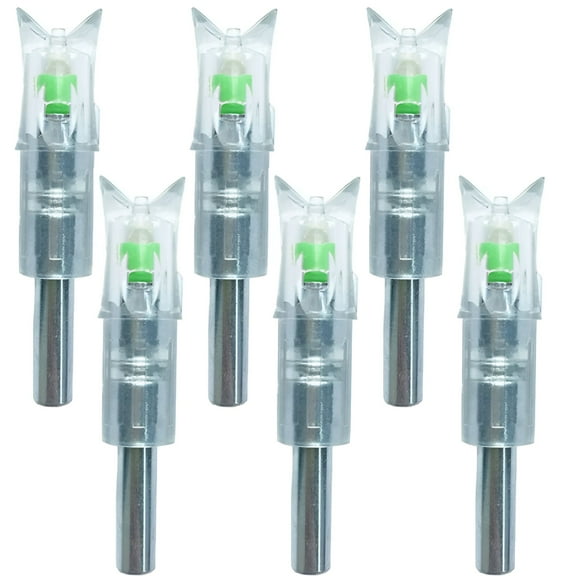 BESTSKY 6Pcs Lighted Nocks for Crossbow Led Illuminated Archery Arrows ID 7.62mm/.300"