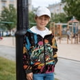 thumbnail image 5 of Chririnla Hooded Sweatshirt with Long Sleeve for Kids and Youth - Fluffy Sweatshirts for boy Trendy Fuzzy Jacket for Travel and School, 5 of 7