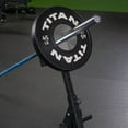 thumbnail image 3 of Titan Fitness Rackable Landmine Stand with 50mm Weight Plate Holders, Easy to Transport Roller Base, Nylon Roller Barbell Rest Load Capacity 440 LB, Barbell Shoulder Press Landmine Attachment, 3 of 10