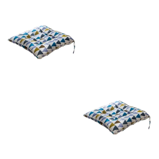 Inteprter Cojín de silla cuadrado para un asiento y cómodo Amplia gama de usos Cojines de asiento que se ajustan a triángulos coloridos Triángulos de colores 2Conjunto